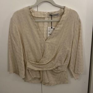 Zara wrap blouse